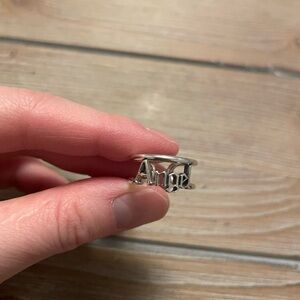 Authentic Pandora Adjustable Sterling Silver 'Angel' Ring